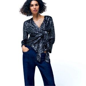 Zara wrap top